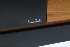 Pierre Cardin Pierre Cardin Black Lacquer and Teak Credenza 1970s - 2315716