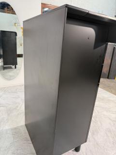 Pierre Cardin Pierre Cardin Black Lacquered Commode with Brass Details - 4300881