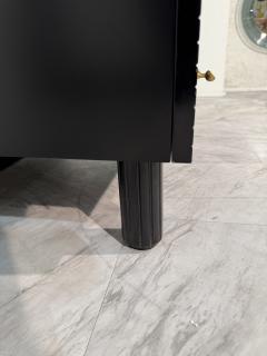 Pierre Cardin Pierre Cardin Black Lacquered Commode with Brass Details - 4300883