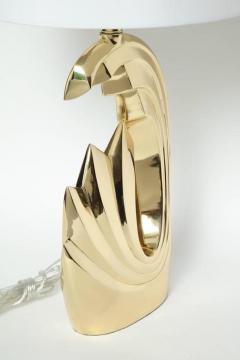 Pierre Cardin Pierre Cardin Brass Tidal Wave Lamps - 927792