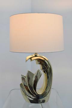 Pierre Cardin Pierre Cardin Brass Tidal Wave Lamps - 1287186