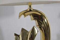 Pierre Cardin Pierre Cardin Brass Tidal Wave Lamps - 1287189