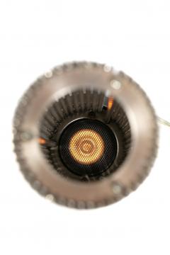 Pierre Cardin Pierre Cardin Cylindrical Stainless Steel Beaded Table Lamps c 1970s - 4349547