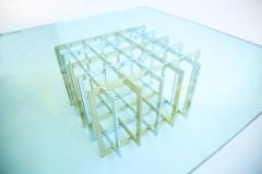 Pierre Cardin Pierre Cardin Geometric Grid Cocktail Table - 2425306