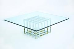 Pierre Cardin Pierre Cardin Geometric Grid Cocktail Table - 2425308