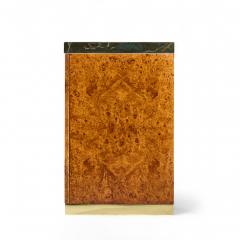 Pierre Cardin Pierre Cardin Mid Century Burlwood and Brass Credenza - 4408616