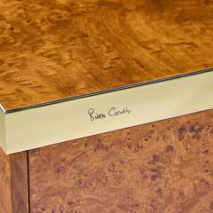Pierre Cardin Pierre Cardin Mid Century Burlwood and Brass Credenza - 4408624