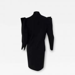 Pierre Cardin Pierre Cardin Vintage Little Black Dress with Puffy Straps - 3655089
