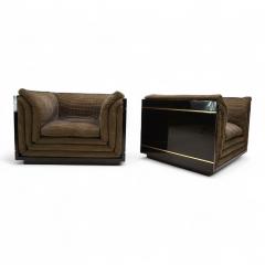 Pierre Cardin Pierre Cardin set of 2 lounge club chairs 1970 - 4742935