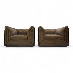 Pierre Cardin Pierre Cardin set of 2 lounge club chairs 1970 - 4742941