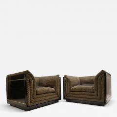 Pierre Cardin Pierre Cardin set of 2 lounge club chairs 1970 - 4745956