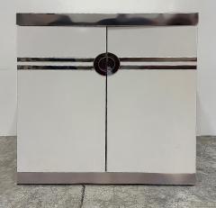 Pierre Cardin Vintage Pierre Cardin Signed Chrome Laminate Nightstands Pair - 4464616