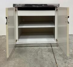 Pierre Cardin Vintage Pierre Cardin Signed Chrome Laminate Nightstands Pair - 4464620