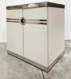 Pierre Cardin Vintage Pierre Cardin Signed Chrome Laminate Nightstands Pair - 4464624