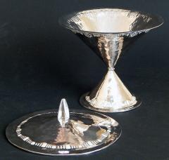 Pierre Carrel Silver Pinch Waisted Compote by Pierre Carrel silver and enamel 1922 - 1828393