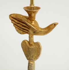 Pierre Casenove Bronze Bird Table Lamp by Pierre Casenove for Fondica - 767297