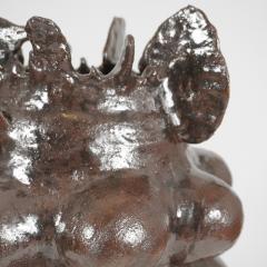 Pierre Casenove EPHESE BROWN VASE 65 High temperature glazed ceramic - 2371726