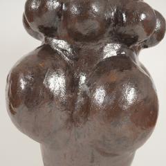 Pierre Casenove EPHESE BROWN VASE 65 High temperature glazed ceramic - 2371730
