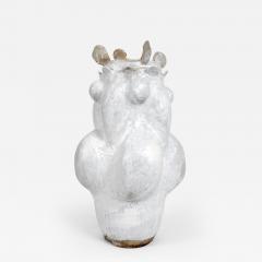 Pierre Casenove EPHESE WHITE VASE 70 High temperature glazed ceramic - 2378790