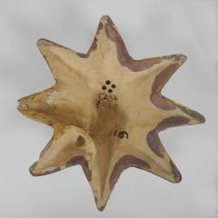 Pierre Casenove SET OF 3 GOLDEN STARS Glazed ceramic wall sculptures - 2297473