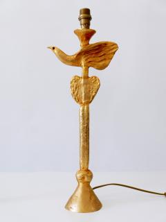 Pierre Casenove Set of Two Gilt Bronze Dove Table Lamps by Pierre Casenove for Fondica France - 1804882