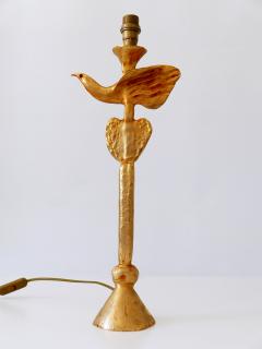 Pierre Casenove Set of Two Gilt Bronze Dove Table Lamps by Pierre Casenove for Fondica France - 1804883