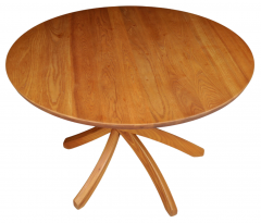 Pierre Chapo 1970s French elmwood center table style of Pierre Chapo - 2978310