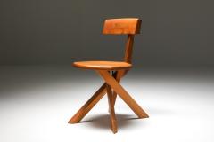 Pierre Chapo Chapo S34 Dining Chairs in Solid Elm 1960s - 1691727