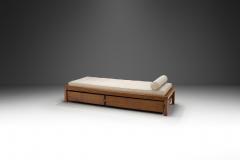 Pierre Chapo Early Pierre Chapo Solid Elm Daybed with Drawer Model L03 France circa 1965 - 3458630