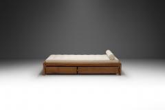 Pierre Chapo Early Pierre Chapo Solid Elm Daybed with Drawer Model L03 France circa 1965 - 3458632