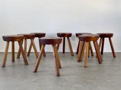 Pierre Chapo FRENCH TRIPOD STOOLS - 2238480