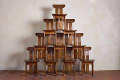 Pierre Chapo French Dining Chairs Set of 10 - 4763633