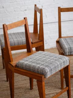 Pierre Chapo Italian Solid Wood Dining Chairs a Set of 4 - 3369109