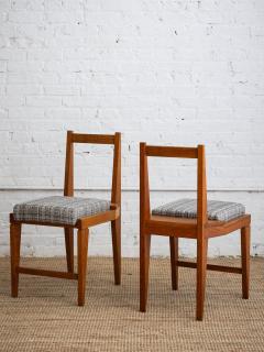 Pierre Chapo Italian Solid Wood Dining Chairs a Set of 4 - 3369116