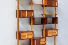 Pierre Chapo Mid century Modern Wall Unit in the Style of Charlotte Perriand France 1970s - 3896809