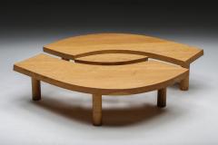 Pierre Chapo Oak Coffee Table T22C Loeil 1972 - 2848067