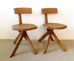 Pierre Chapo PAIR OF PIERRE CHAPO S34 CHAIRS - 3434542