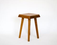 Pierre Chapo PIERRE CHAPO FRENCH ELM LOW FOUR LEGGED STOOL S10 - 2844177