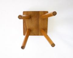 Pierre Chapo PIERRE CHAPO FRENCH ELM LOW FOUR LEGGED STOOL S10 - 2844181