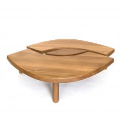 Pierre Chapo PIERRE CHAPO FRENCH ELM WOOD COFFEE TABLE MODEL T22 OFTEN NAMED EYE TABLE - 4688001