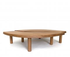 Pierre Chapo PIERRE CHAPO FRENCH ELM WOOD COFFEE TABLE MODEL T22 OFTEN NAMED EYE TABLE - 4688005