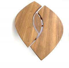 Pierre Chapo PIERRE CHAPO FRENCH ELM WOOD COFFEE TABLE MODEL T22 OFTEN NAMED EYE TABLE - 4688006