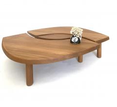 Pierre Chapo PIERRE CHAPO FRENCH ELM WOOD COFFEE TABLE MODEL T22 OFTEN NAMED EYE TABLE - 4688007