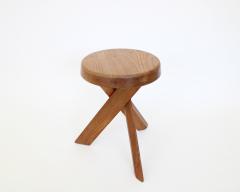 Pierre Chapo PIERRE CHAPO STOOLS TABOURETS PAIR S31 ELM FRANCE C1974 VINTAGE - 4236645