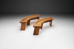 Pierre Chapo Pair of S38A Benches in Solid Elm by Pierre Chapo France 1970s - 4184696