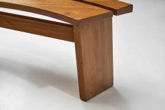 Pierre Chapo Pair of S38A Benches in Solid Elm by Pierre Chapo France 1970s - 4184706