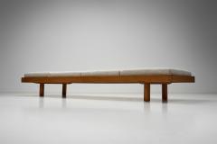 Pierre Chapo Pierre Chapo Elm L09H Daybed with Four Cushions France 1960s - 4292127
