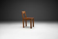 Pierre Chapo Pierre Chapo Model S24 Elm and Leather Chair France ca 1960s - 4216520