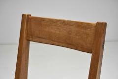 Pierre Chapo Pierre Chapo Model S24 Elm and Leather Chair France ca 1960s - 4216522