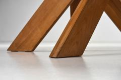 Pierre Chapo Pierre Chapo Model SFAX T21 D Dining Table in Solid Elm France 1970s - 4184692